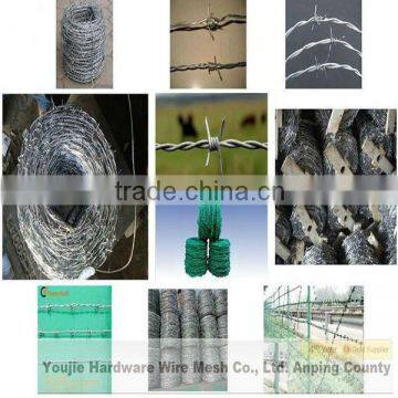 Galvanized Barbed Wire Mesh (peofessional factory ISO9001)