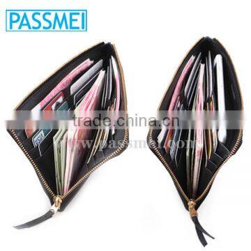 Genuine Leather Wallet,Man's Zippered Wallet Personalized Wallet