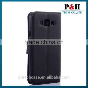 Case For Samsung Galaxy E7 Leather Stand Pouch With 2 Card Slots/Magnetic Snap photo-2