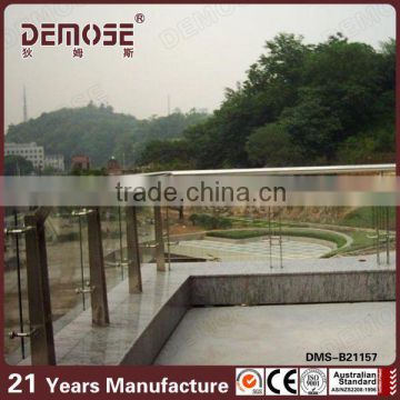 mounting to concrete glass railing standoff 12-19mm for glass stair railing