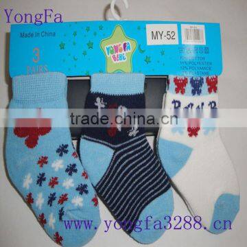 Spandex/cotton baby socks