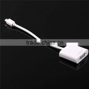 easy to carry white mini dp to vga displayport adapter