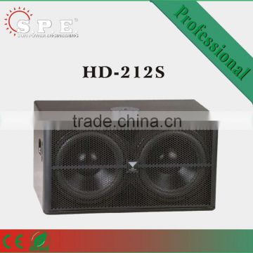 SPE Speakers, loudspeakers, HD-212S 800W dual 12 inch speakers subwoofer, compact cabinet