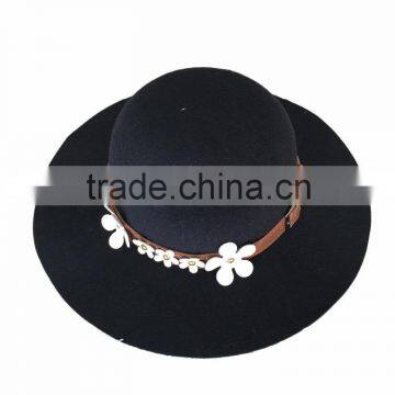Classical black with white straw hat the princess
