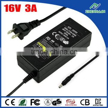 universal power supply 16v 3000ma with zhenhuan machine