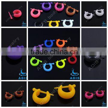 Colorful Wholesale Non Piercing Acrylic Light Ear Hoops photo-4