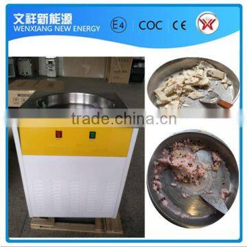 Round flat pan fried ice cream machine with Panasonic brand compressor