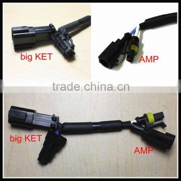 Big KET - AMP connector HID xenon bulb connector to HID xenon ballast connector hid bulb socket base adaptor plug harness