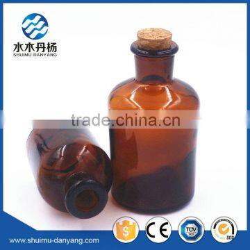 125ml Amber Narroe Mouth Glass Reagent Bottle for Laboratory With Cork photo-5