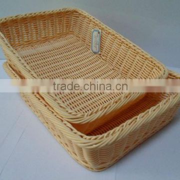 PP imitation ratten food basket