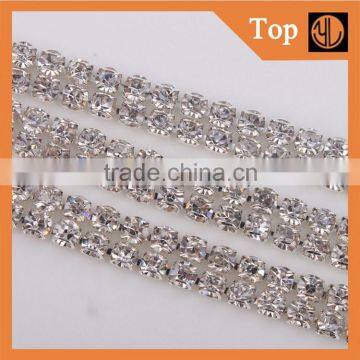 Rhinestone cup chain meter,roll packing, top qality for sexy evening dress using