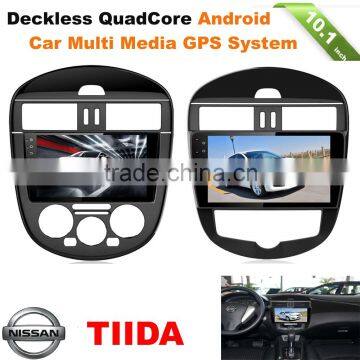 QUAD CORE Android 5.1 4.4 CAR PC MEDIA PLAYER for Nissan TIIDA with radio 10.1 touch screen wifi mirror link 16gb inand 1g ddr