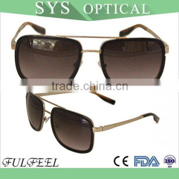 Double metal bridge high end sunglasses for man 2015