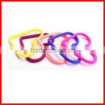 Fashion hot selling silicone rubber elastic hair band for teenagers