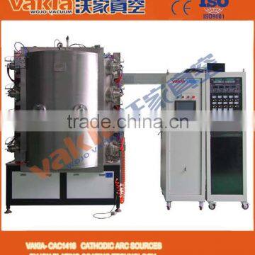 TiN gold thin film PVD coating machine on glass ceramic materials