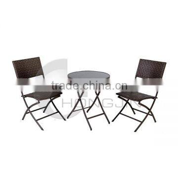 Garden Furniture Folding Bistro Set of 3 photo-2