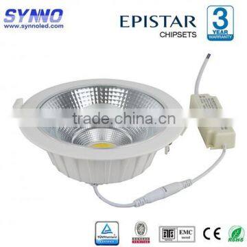 high quality 25w Dimmable COB120v 18w led downlight, dimmable 3 years warranty cob led downlight