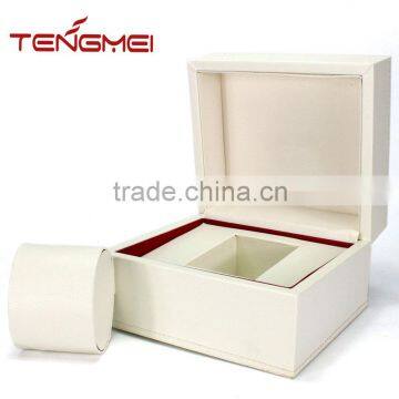 Cream color lacquer jewerly wood box wood