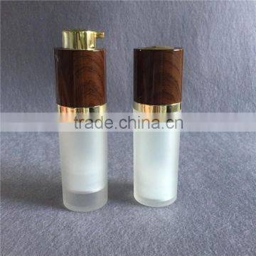 Rotary lotion airless cosmetic bottle plastic