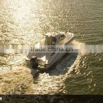Hot sale 27ft frp center console fishing cabin boat
