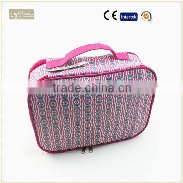 Dual zipper water proof washing bag travel