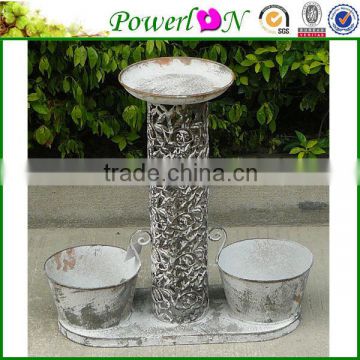 Cheap Elegant Metal Bird Freeder Plant Pot Garden Ornament For Patio Backyard I29M TS05 X00 PL08-6140