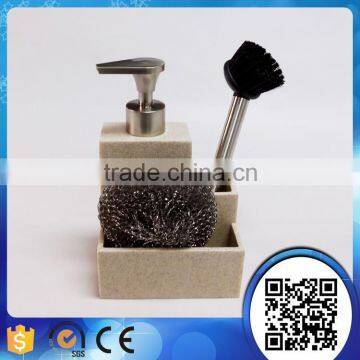 Polyresin Kitchen Products Liquid Soap Dispenser With Brush photo-5