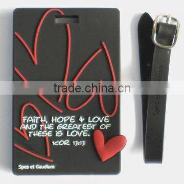 Cartoon Series Embossing Cool Cartoon Character Rubber Luggage Tags Template photo-3