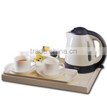 JK-2 hotel plastic kettle with tray set