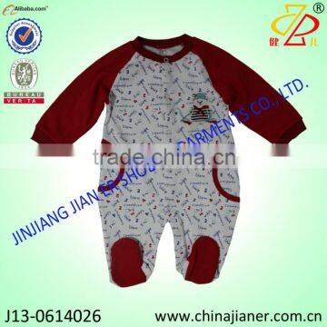 interlock baby romper baby sleepsuit for boys