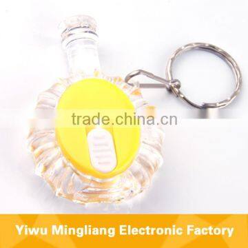 Winebottle key chain led light