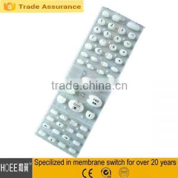 remote volume control rubber keypad silicone rubber keypad for remote