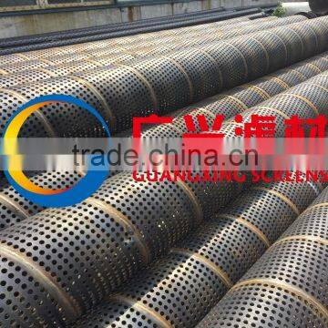 high strength spiral welded perforated screen water filter factory