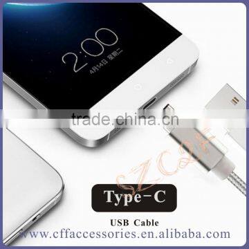 Nylon Braided Type C Mobile Phone USB Charger Cable