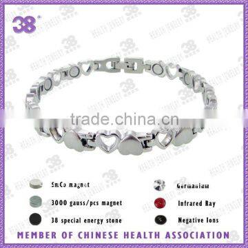 Hot ! 2013 Healthy magnetic stainless steel bracelet for woman