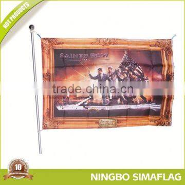 Fully stocked factory directly 6 ft steel flag pole metal bracket set / kit