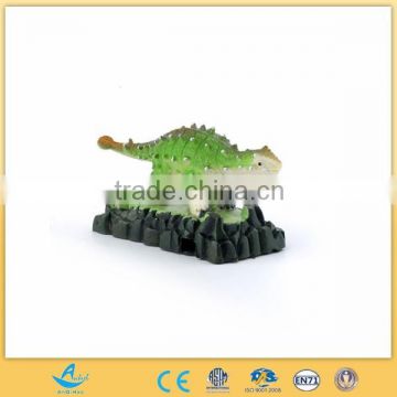 pvc vinyl toy factory custom vivid animal furnishiings dinosaur badget