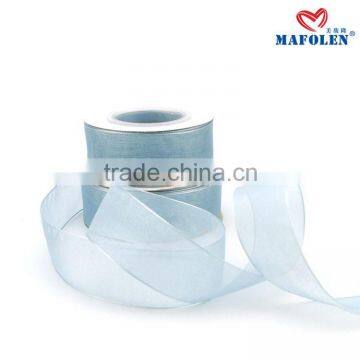 Solid Color Organza Sheer 2 Inch Wired Ribbon Wholesale photo-6