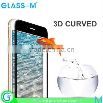 9H Hardness Toughened Membrane 3D Curved Glass Screen Protector for iPhone 6s