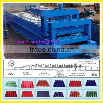 Best price! DC-1100 Glazed Tile Roll Forming Machine/tile press roll former