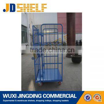 Mute pushing heavy duty transport shopping cart