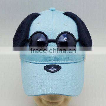 High quality soft cotton animal doggy children hats