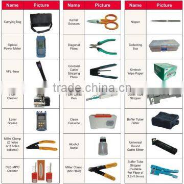 FTTH fiber optic tool box / tool kit bag ST3900 with optical power meter/laser source/VFL