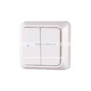 2gang surface mounting wall switch