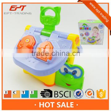 Funny electric intelligent shape sorter house baby toy with music