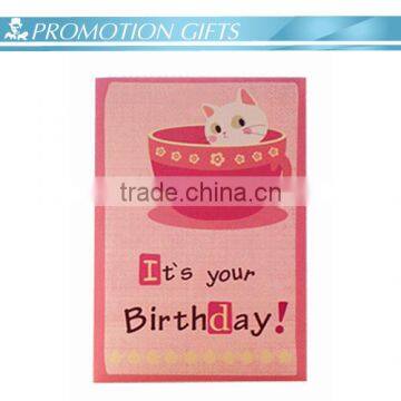 Custom LED falshlight cute music birthday card