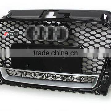 FASHION DESIGN Black Color Front Grille for A3 Upgrade to RS3 Style, RS3 Style Front Grille for A3 photo-3