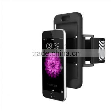 SIKAI Armband with Case for iPhone 6plus Lite Design 2 in 1Running Cell Phone Armband Silicone Case for iPhone 5s Case