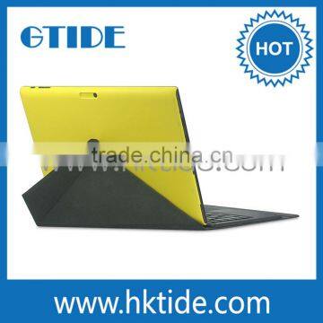 New Folding Leather Case Oem Design Connect Method Micro 5 Pogo Pin Keyboard WithTouchpad For Windows 8 photo-3