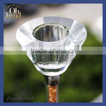 Wholesale Crystal Candle Holders/ Glass Handle/ Hurricane Candle Holders photo-3